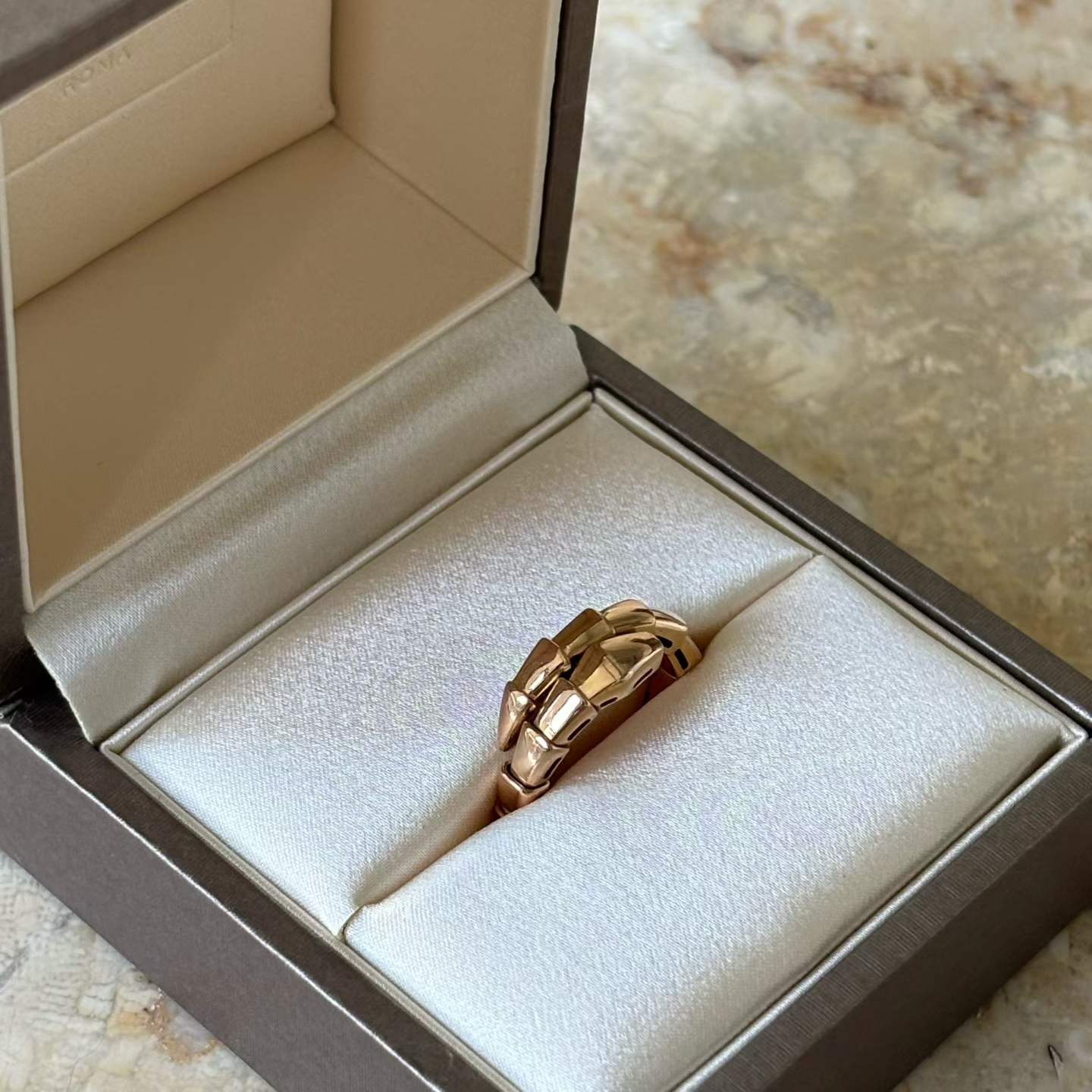 Bvlgari Serpenti Viper Ring Rose Gold