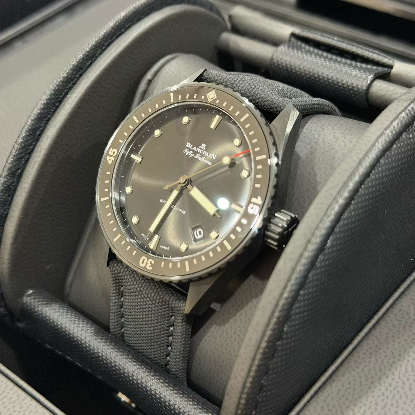Blancpain Fifty Fathoms 5000 Black Dial Full Set