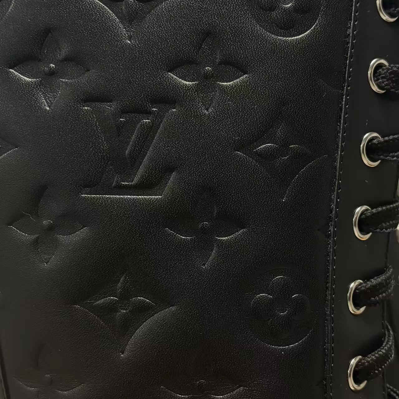 Louis Vuitton Black Leather Boots