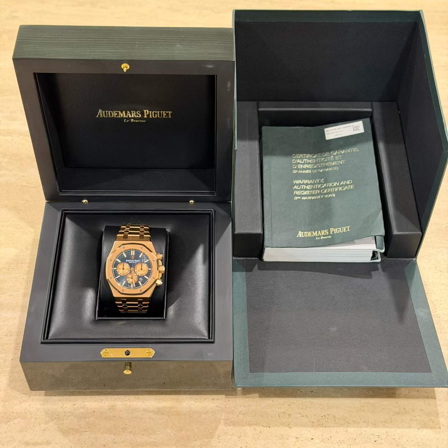 Audemars Piguet Royal Oak Chronograph 26331OR Blue Dial Full Set