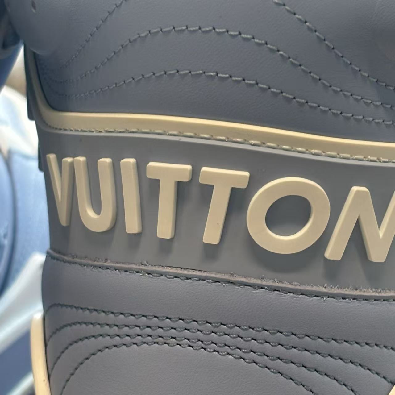 Louis Vuitton Monogram High-Top Sneakers Light Blue