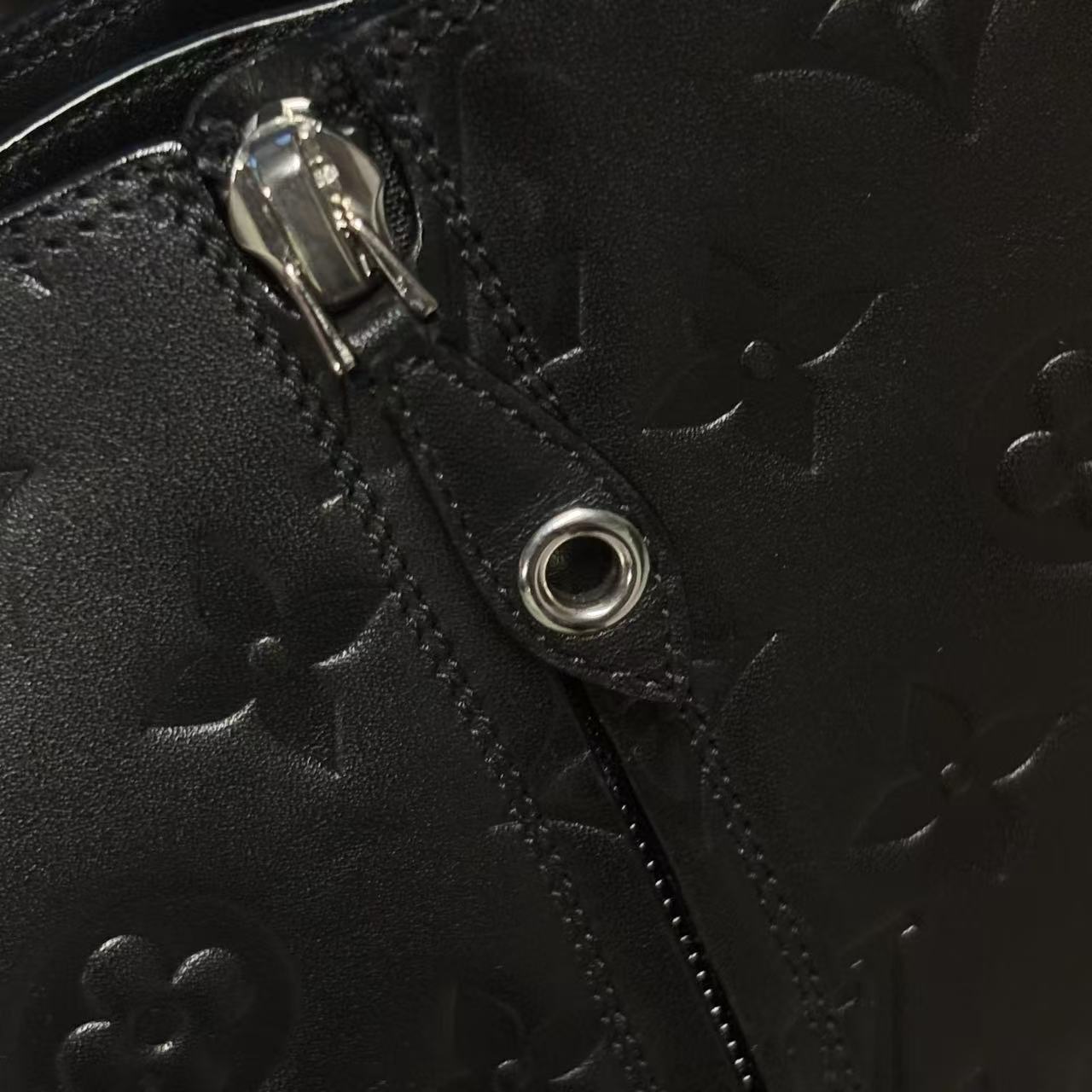 Louis Vuitton Black Leather Boots
