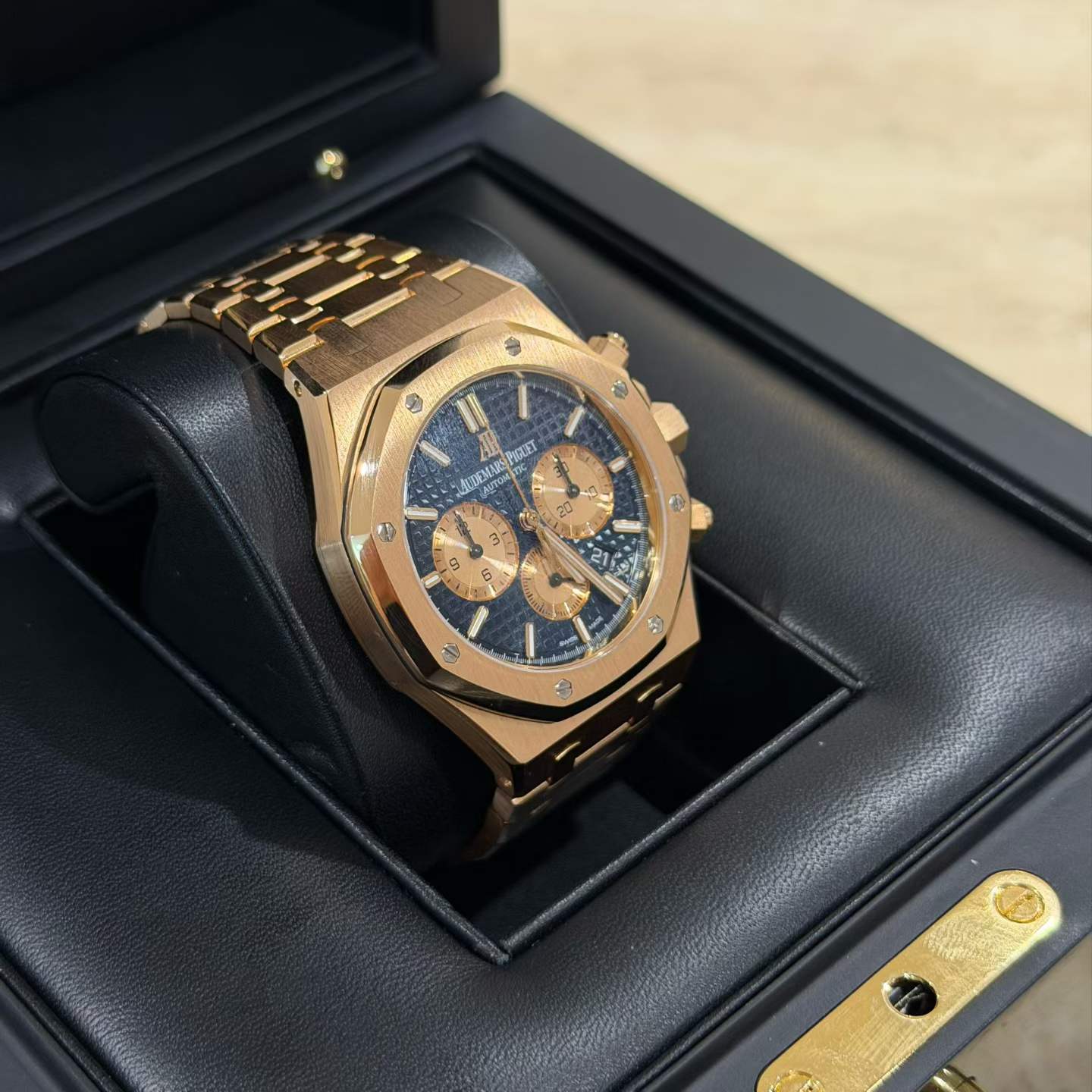 Audemars Piguet Royal Oak Chronograph 26331OR Blue Dial Full Set