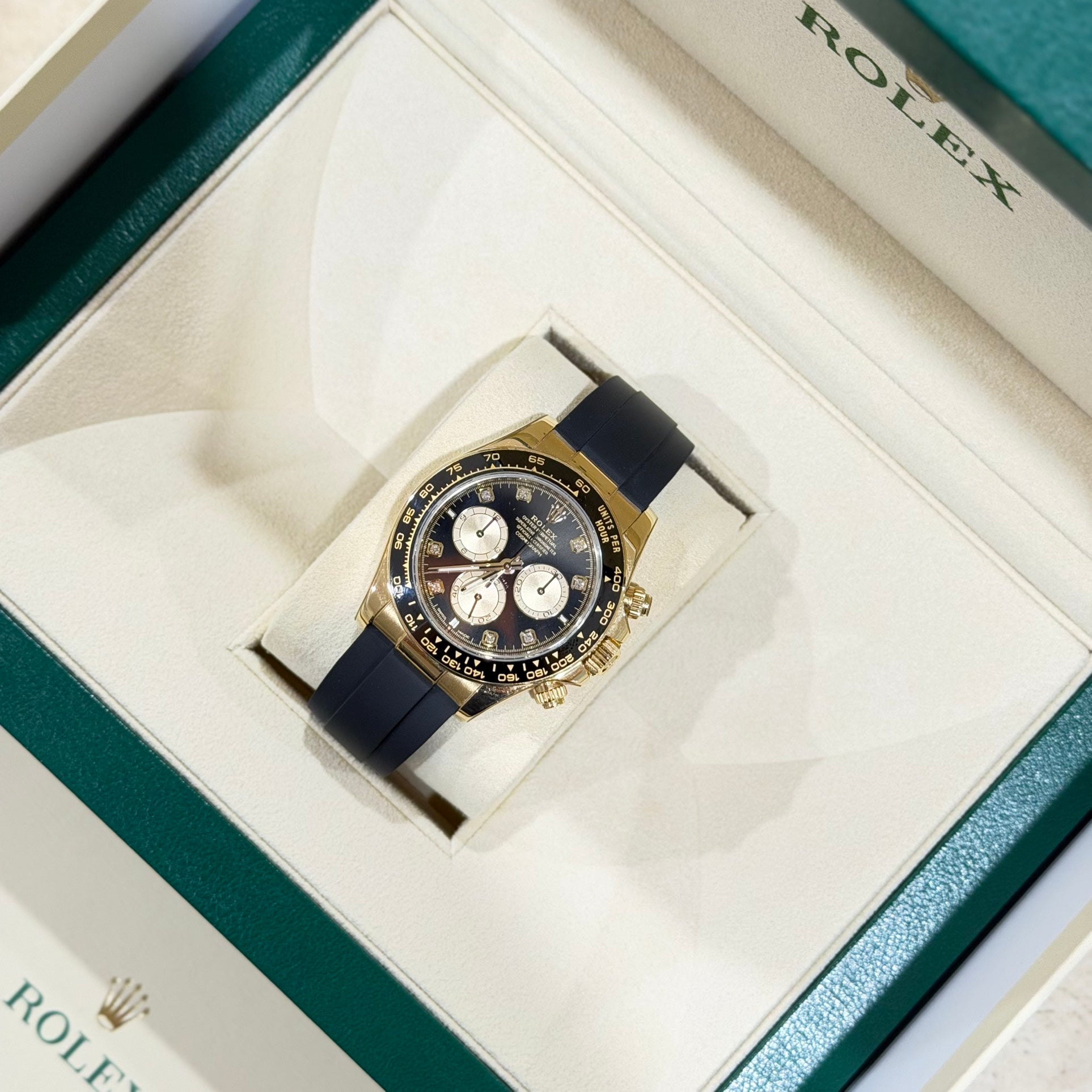 Rolex Cosmograph Daytona 126518LN Yellow Gold Black Dial Full Set