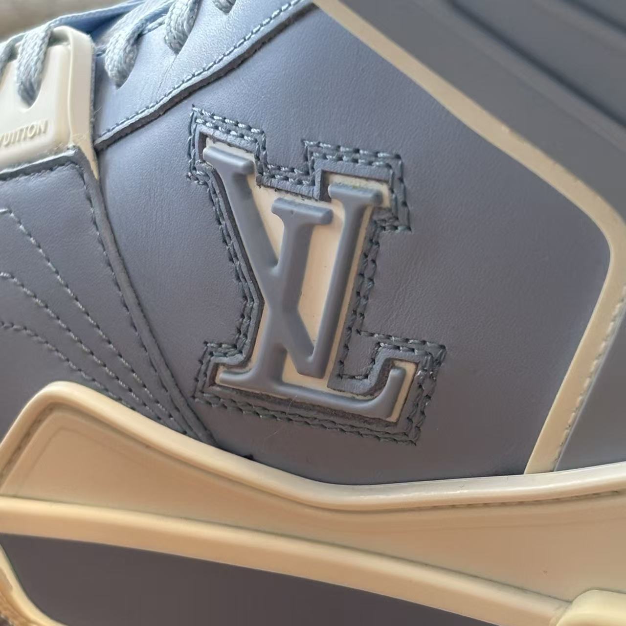 Louis Vuitton Monogram High-Top Sneakers Light Blue