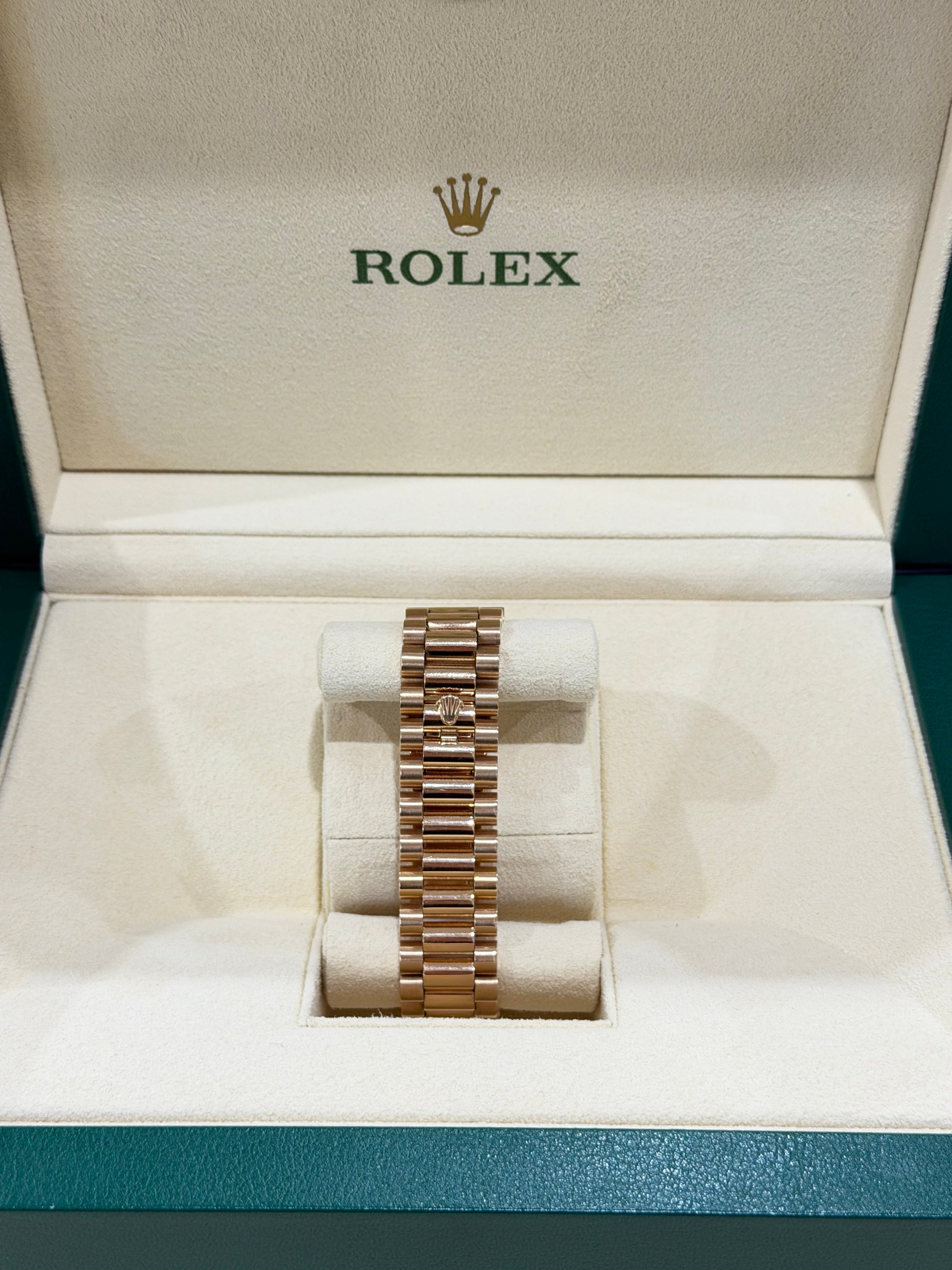 Rolex Day-Date II 218235 Black Diamond & Ruby Dial Full Set