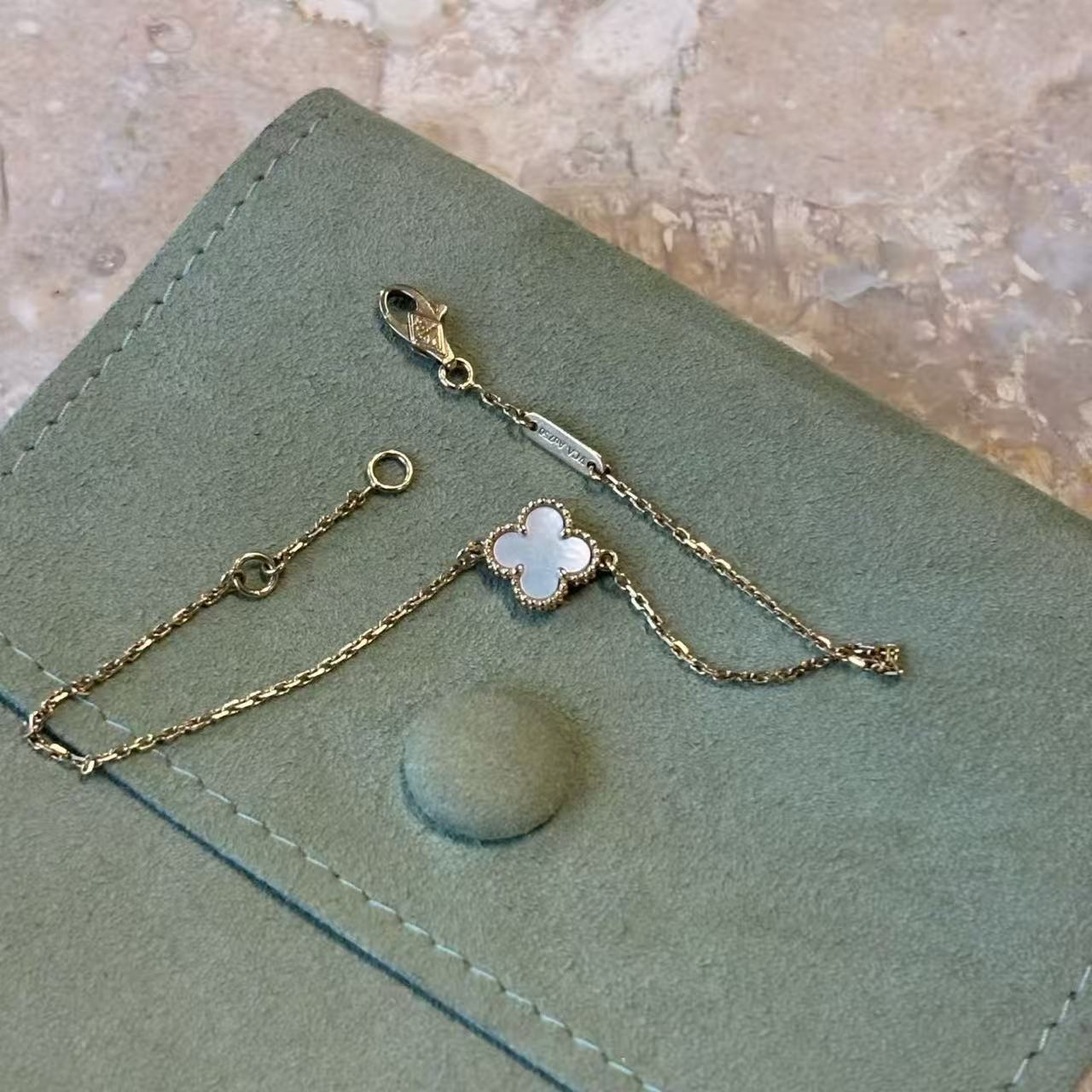 Van Cleef & Arpels Vintage Alhambra Bracelet White Mother-of-Pearl