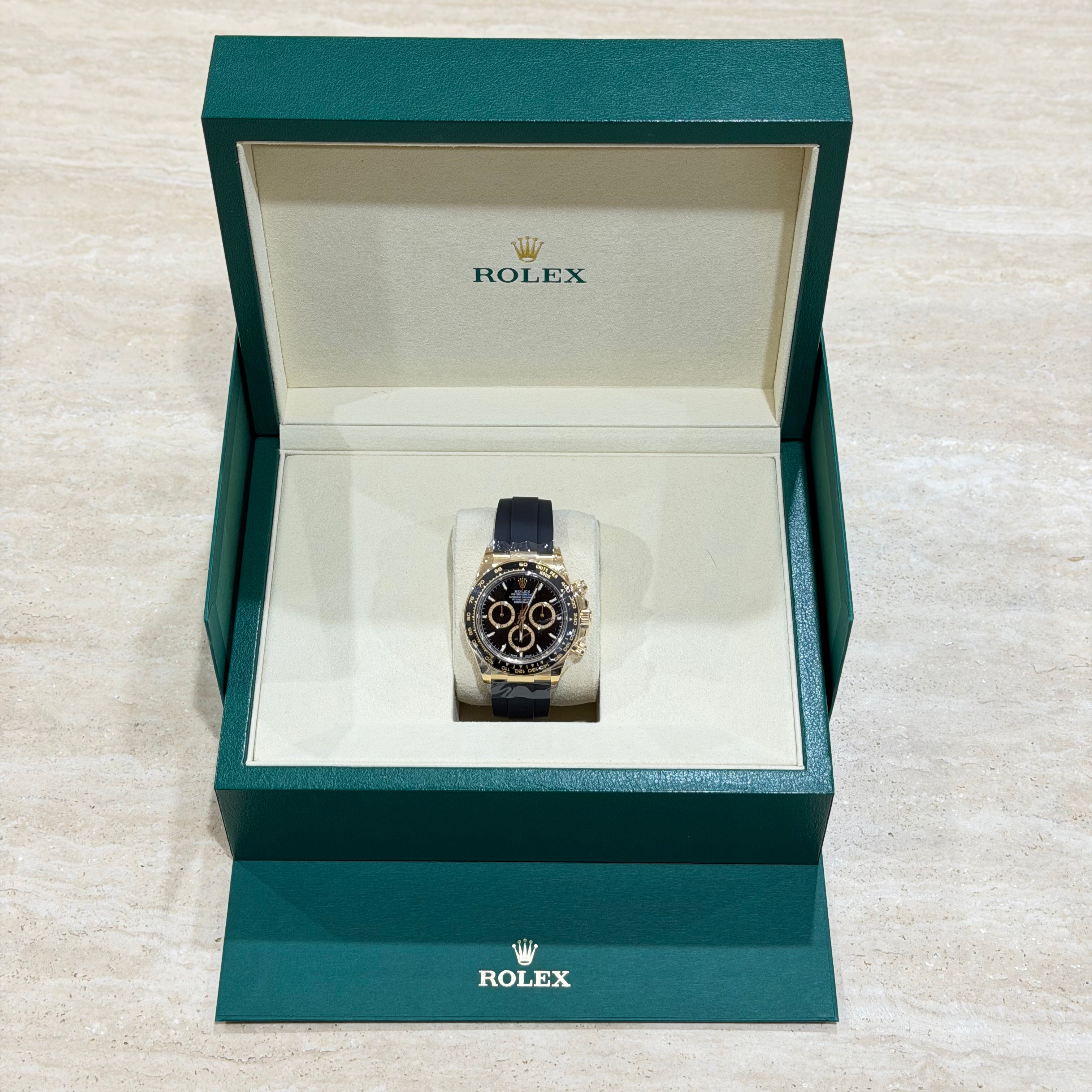 Rolex Cosmograph Daytona 126518LN Yellow Gold Black Dial Full Set