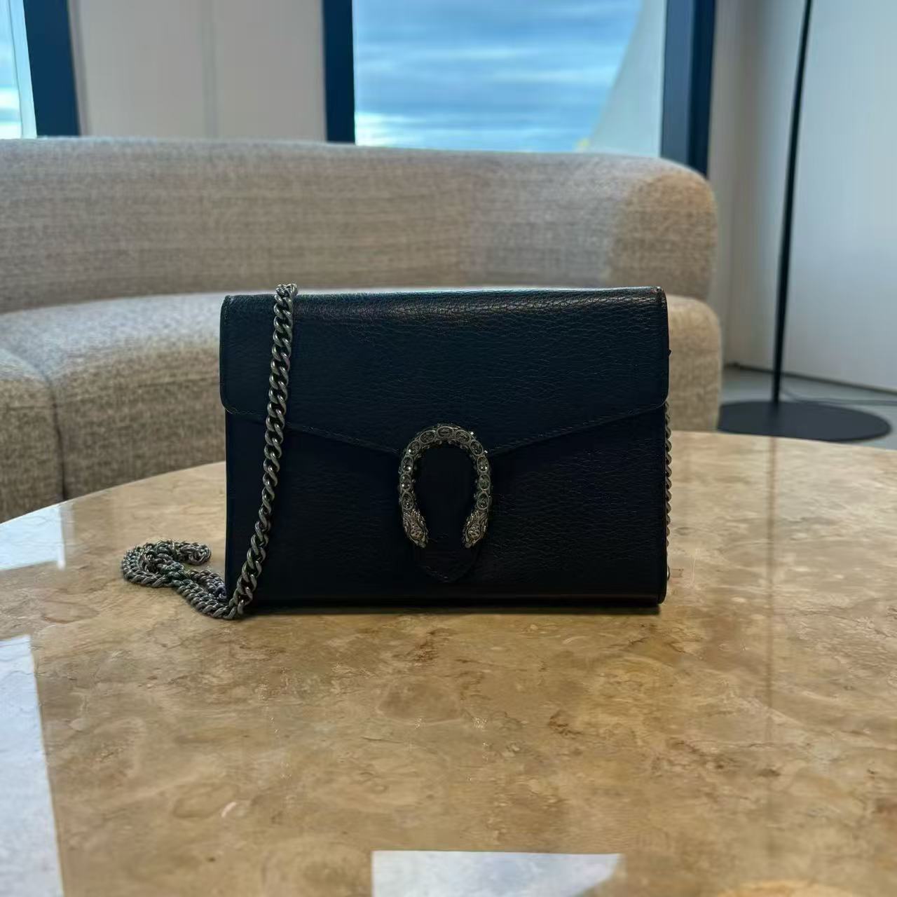 Gucci Dionysus WOC Crystal Buckle Chain Bag