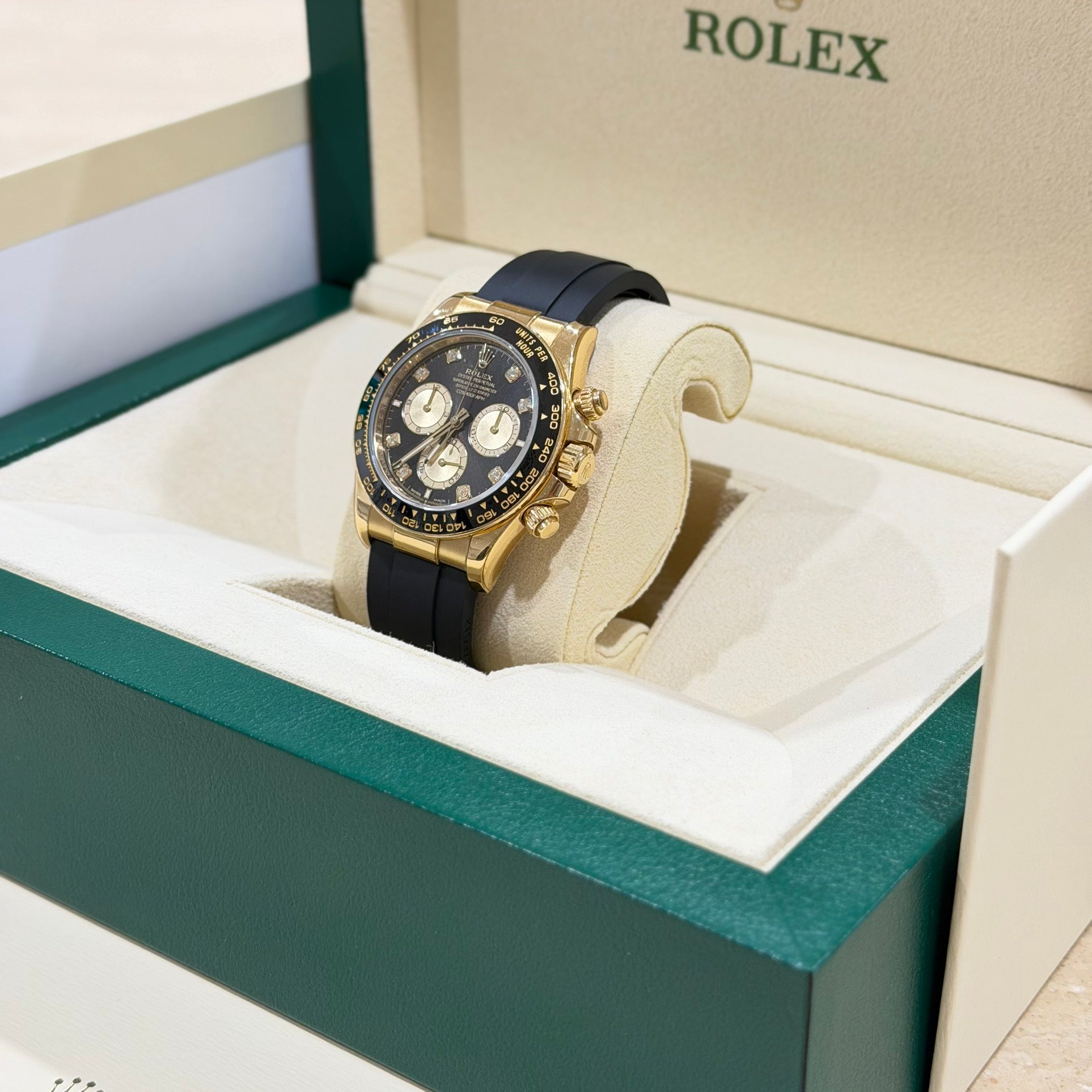 Rolex Cosmograph Daytona 126518LN Yellow Gold Black Dial Full Set