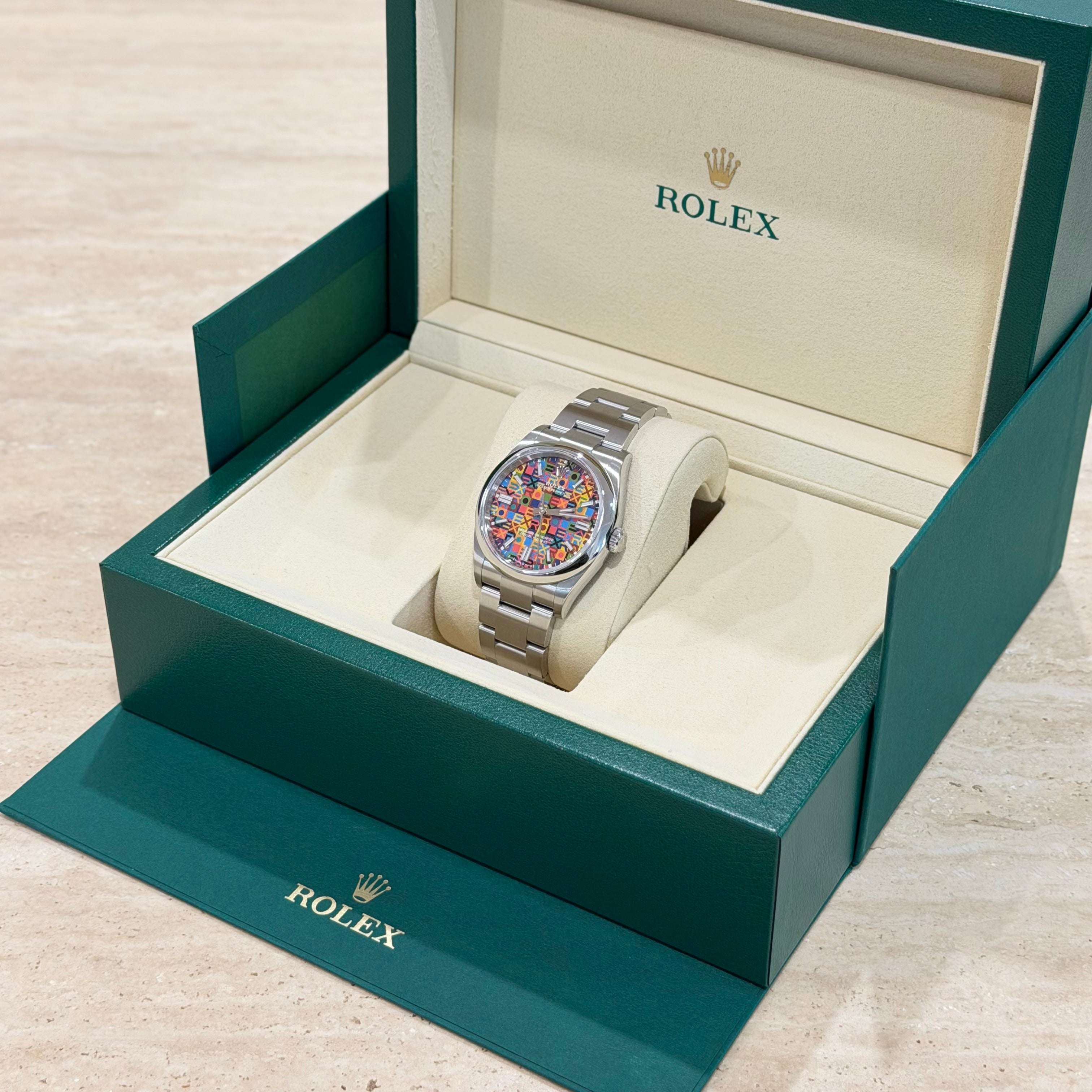 Rolex Oyster Perpetual 126000 Multicolour Dial Full Set