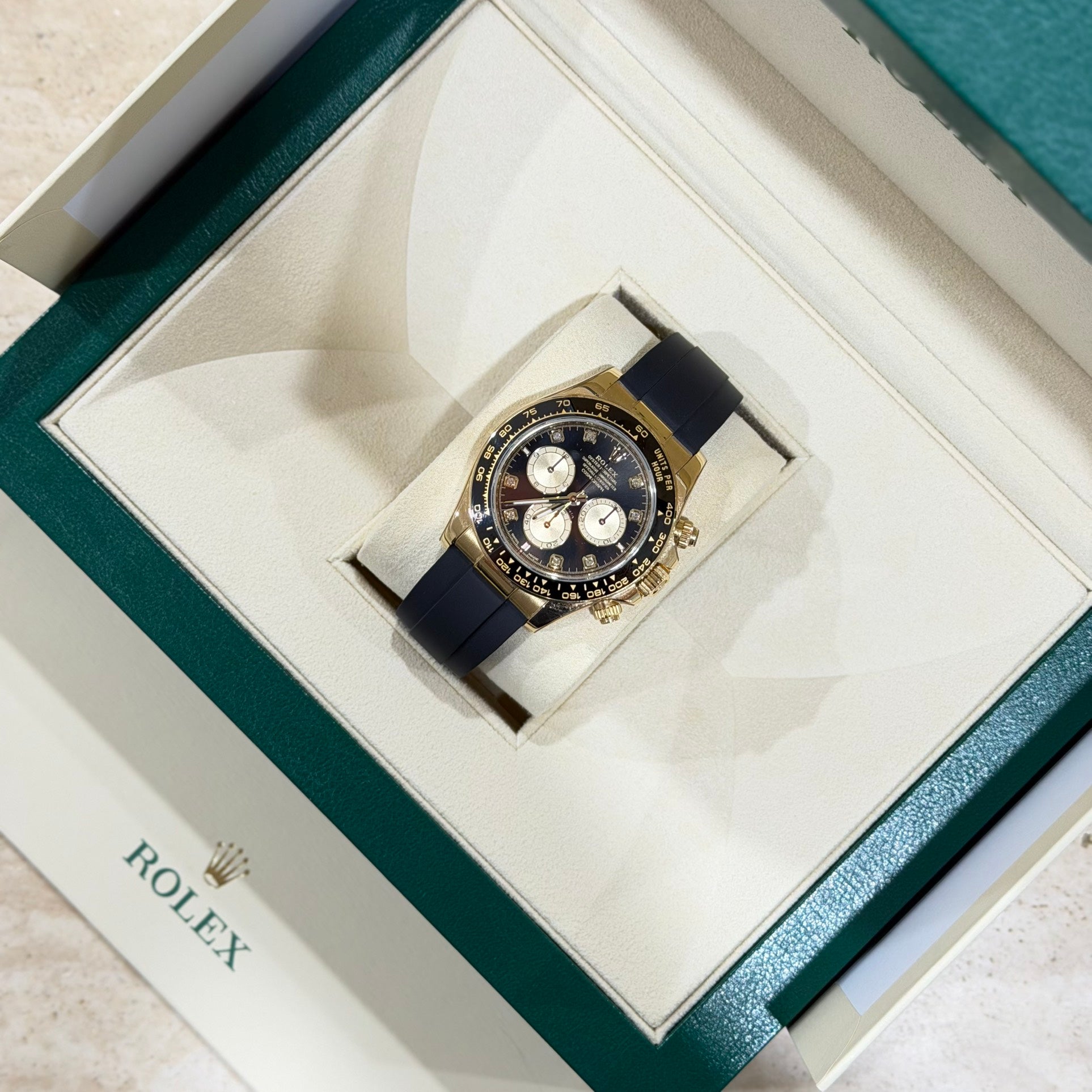 Rolex Cosmograph Daytona 126518LN Yellow Gold Black Dial Full Set