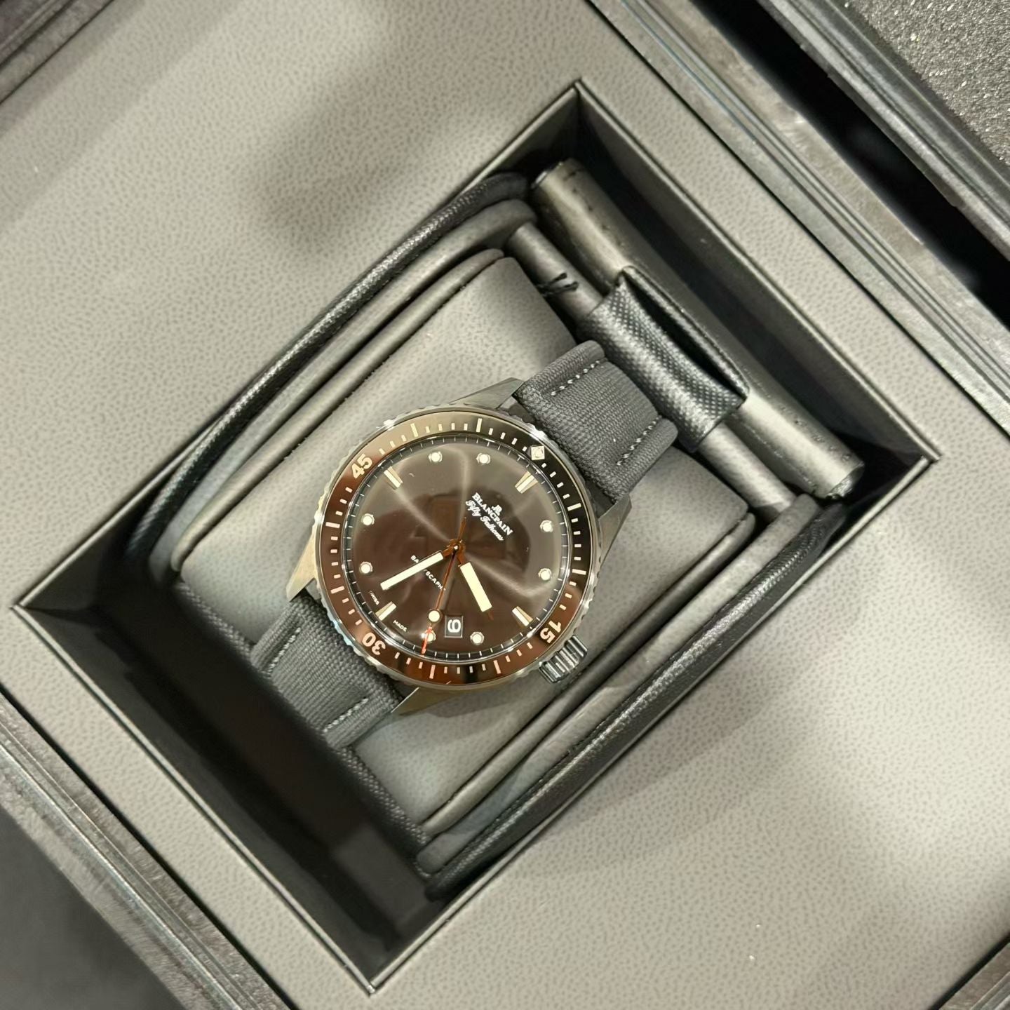 Blancpain Fifty Fathoms 5000 Black Dial Full Set
