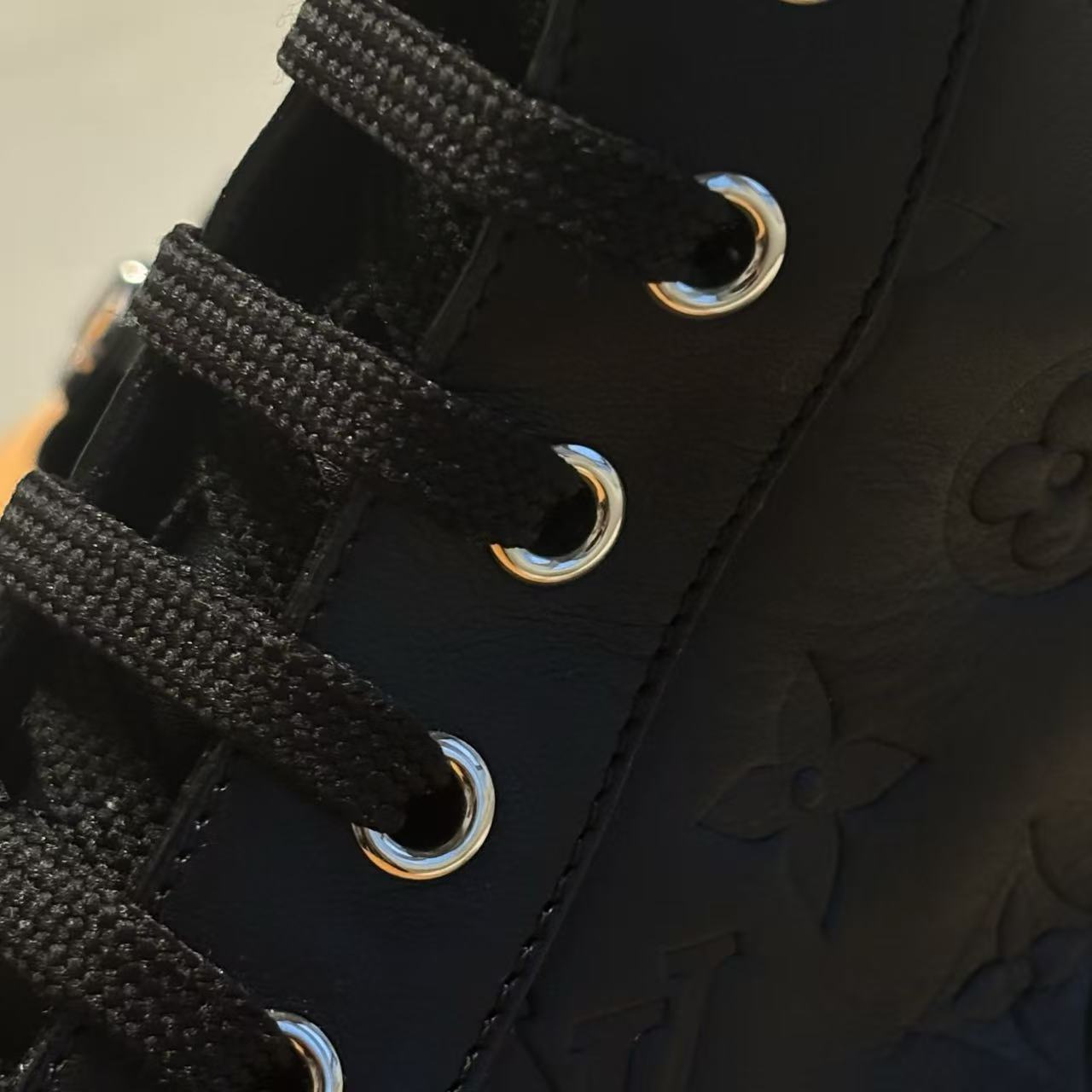 Louis Vuitton Black Leather Boots