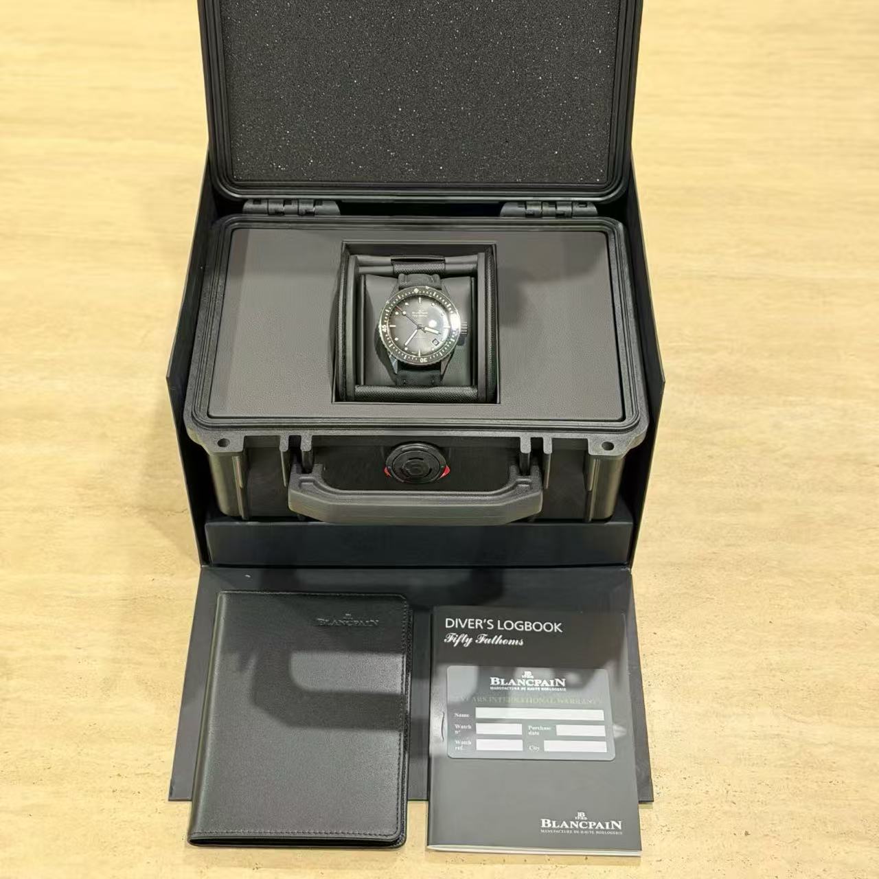 Blancpain Fifty Fathoms 5000 Black Dial Full Set