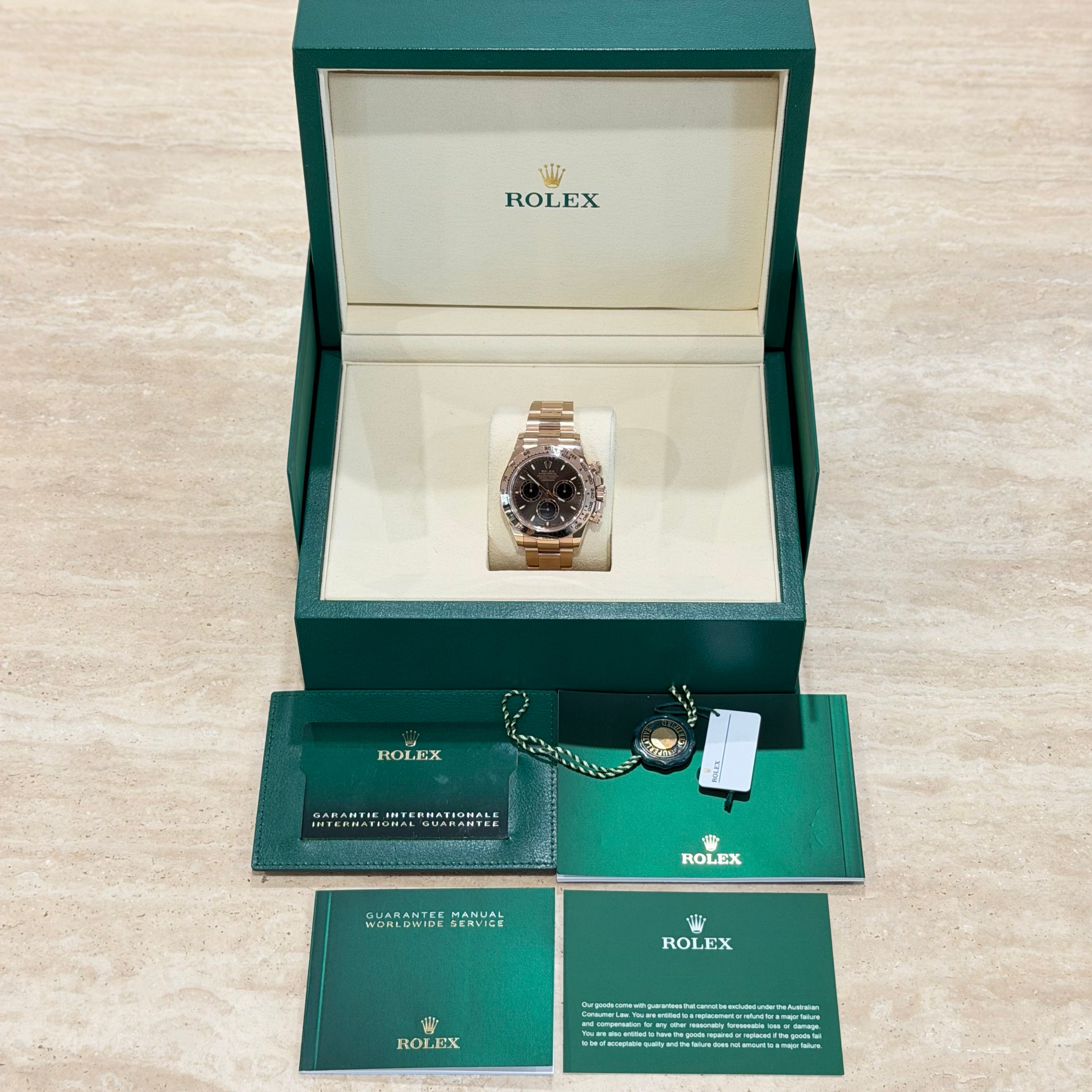 Rolex Cosmograph Daytona 126505 Chocolate Dial Full Set