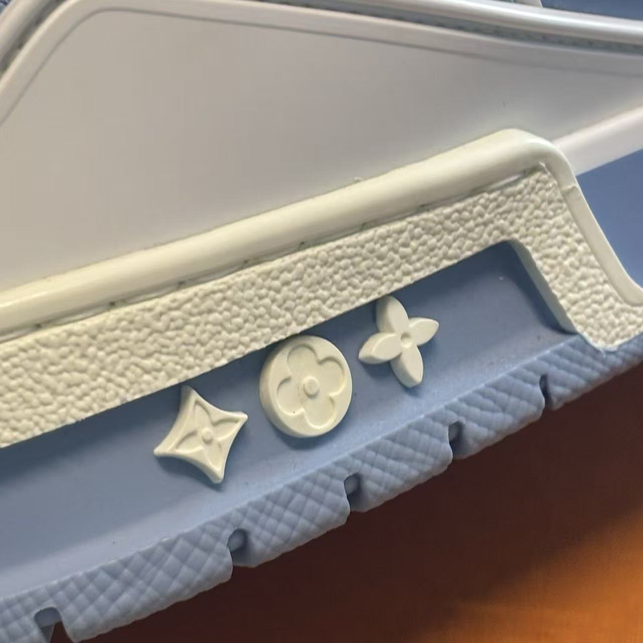 Louis Vuitton Monogram High-Top Sneakers Light Blue