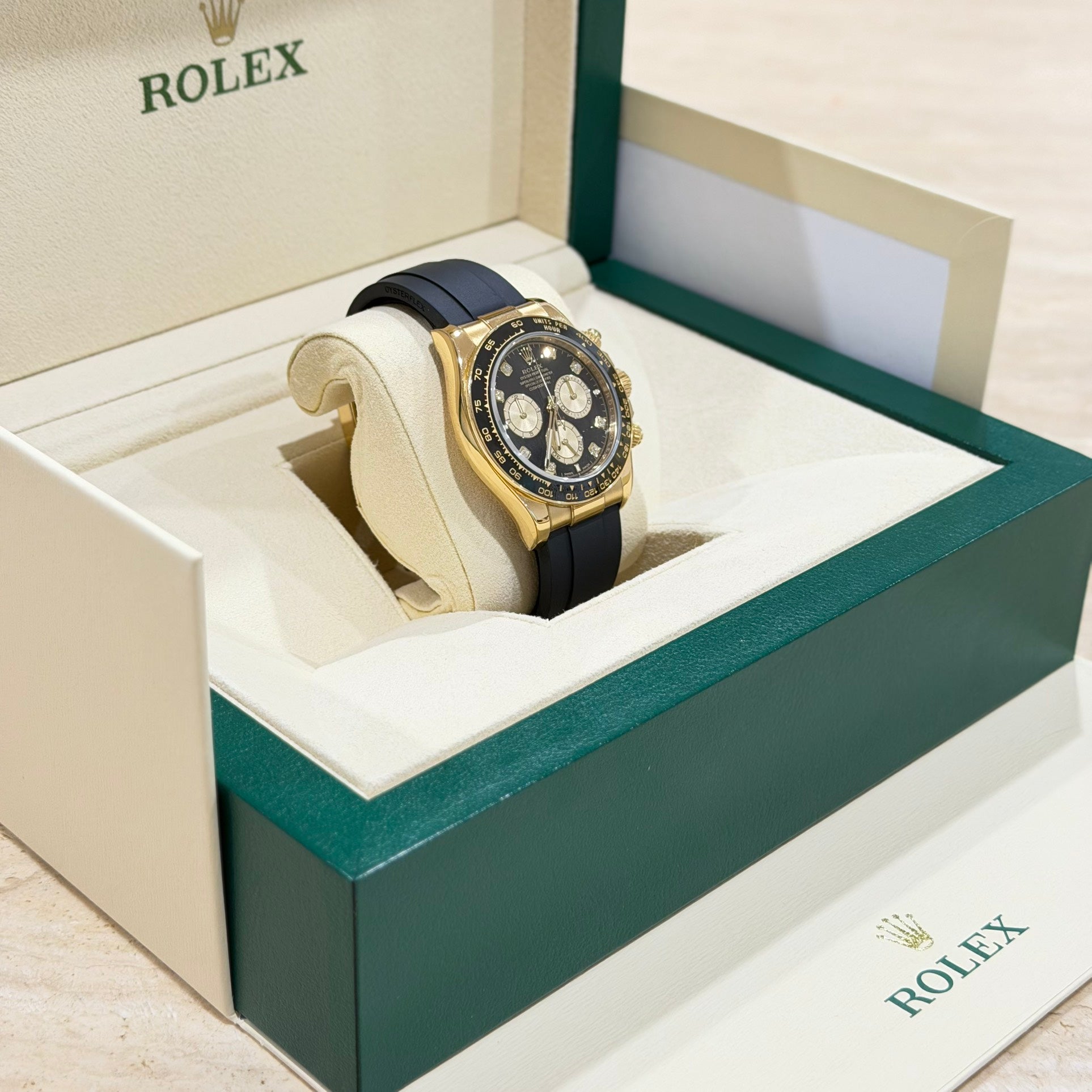 Rolex Cosmograph Daytona 126518LN Yellow Gold Black Dial Full Set