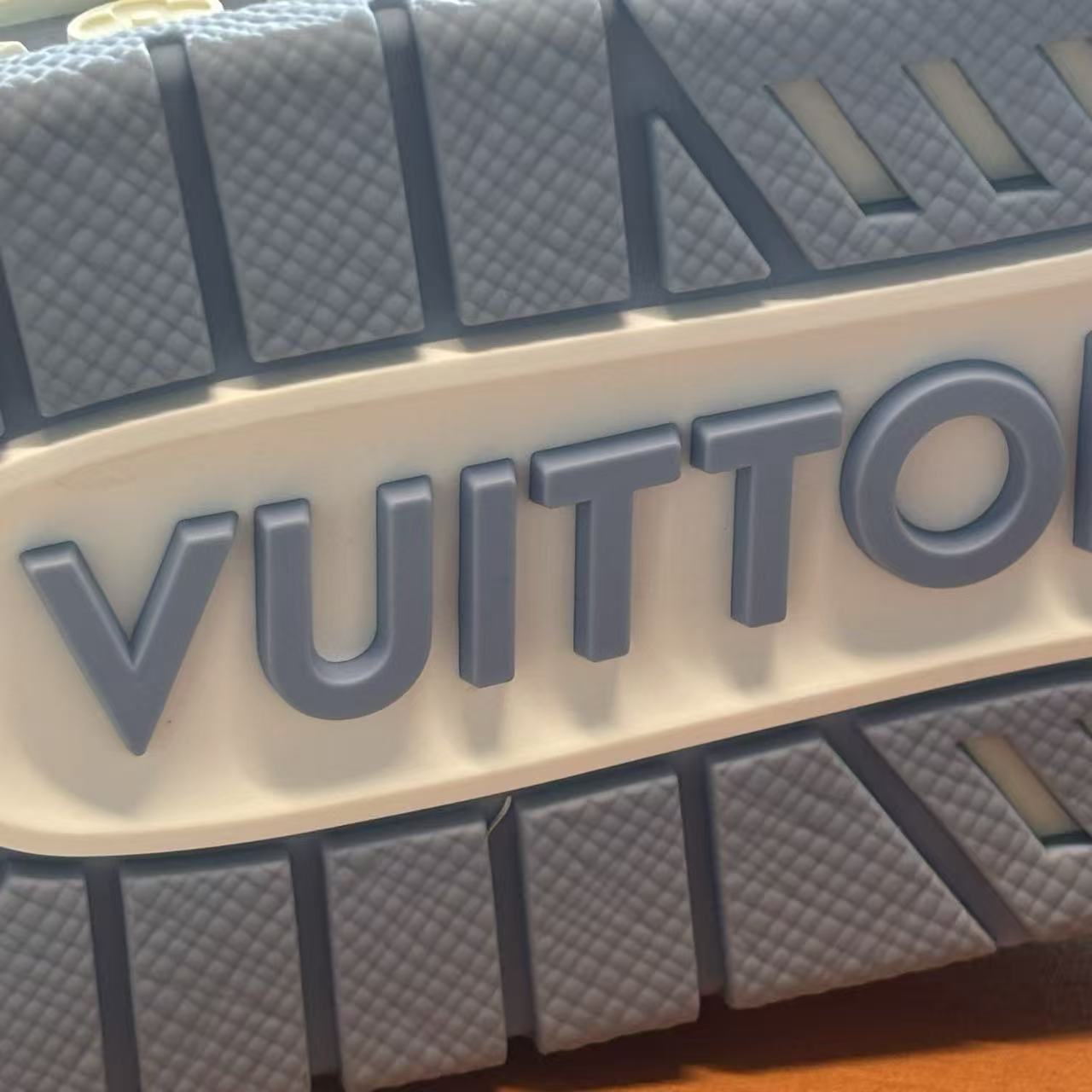 Louis Vuitton Monogram High-Top Sneakers Light Blue