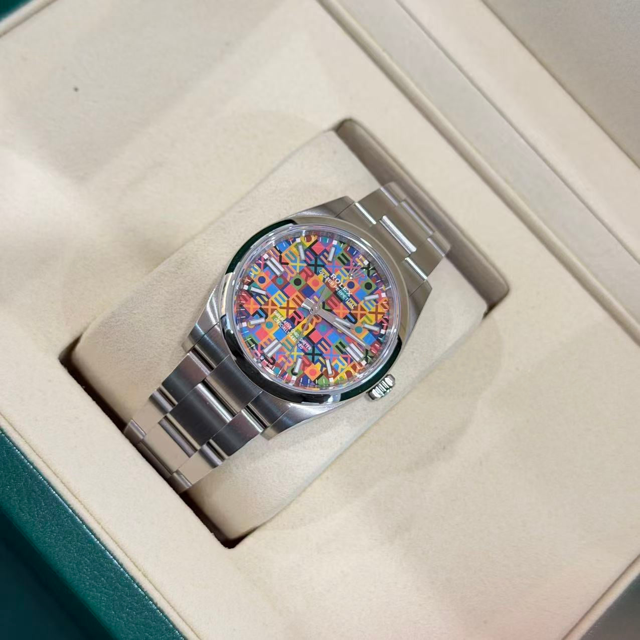 Rolex Oyster Perpetual 126000 Multicolour Dial Full Set