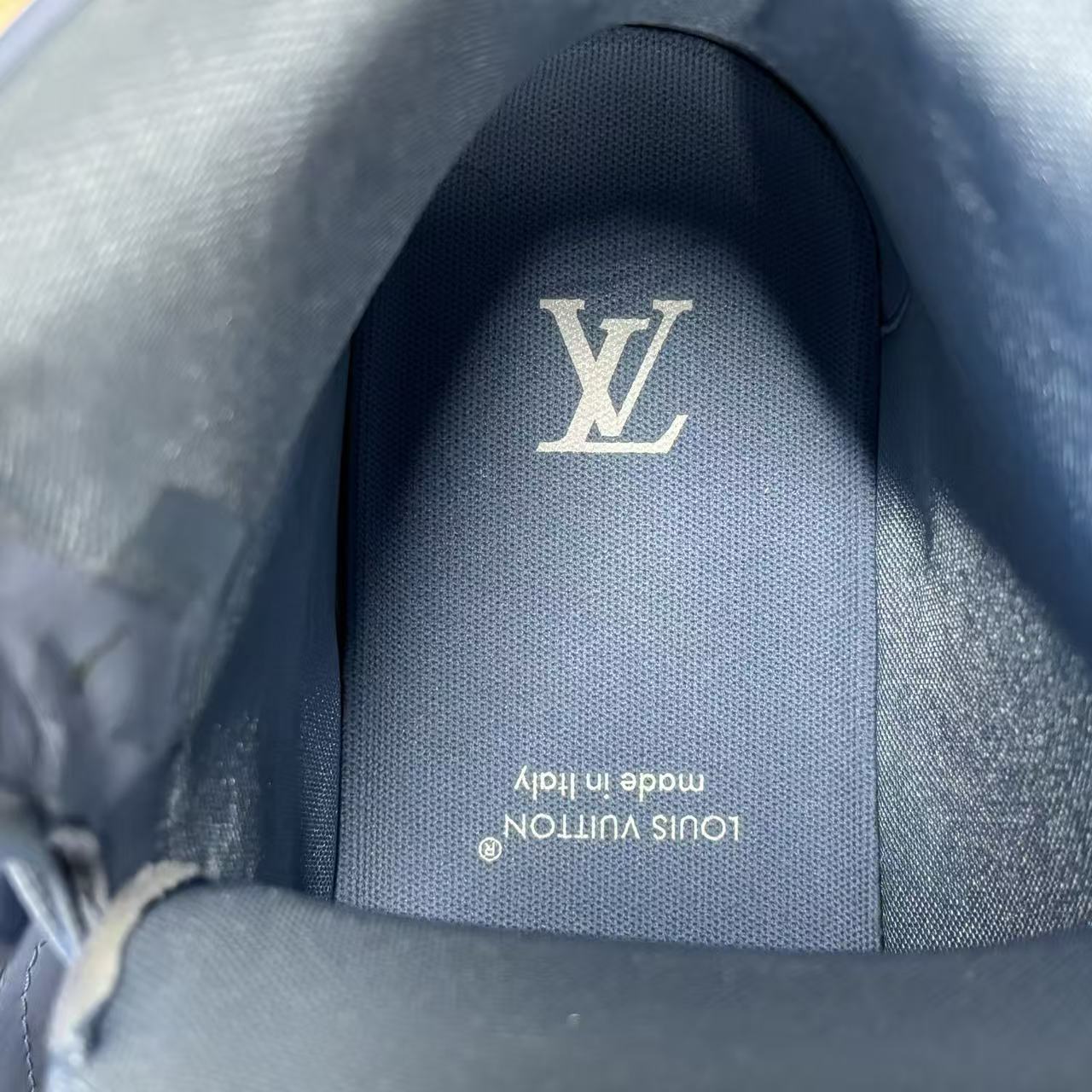 Louis Vuitton Monogram High-Top Sneakers Light Blue
